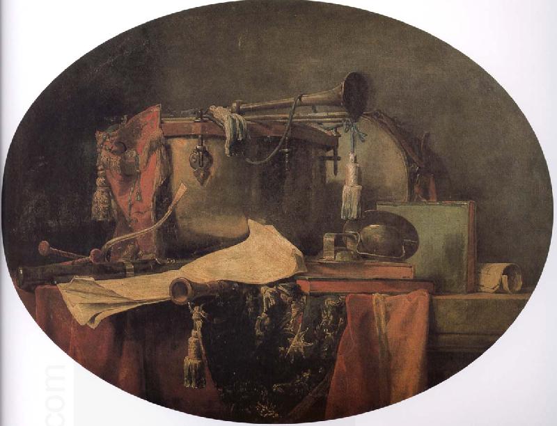 Jean Baptiste Simeon Chardin Military ceremonial instruments China oil painting art